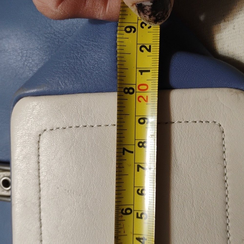 Vintage Cadet Blue Leather Coach Handbag - Picture 10 of 11